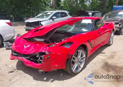 2019 Chevrolet Corvette Stingray z USA, uszkodzony, nr VIN 1G1YB2D7XK5107037